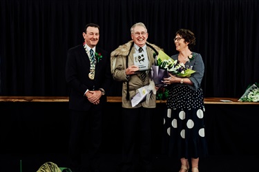 Garry Good - Receiving Civic Honour Award.