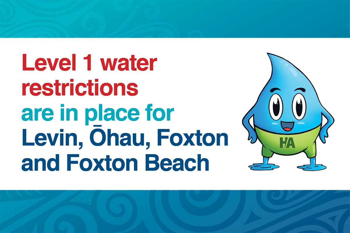 Level 1 water restrictions in place - Horowhenua District ...