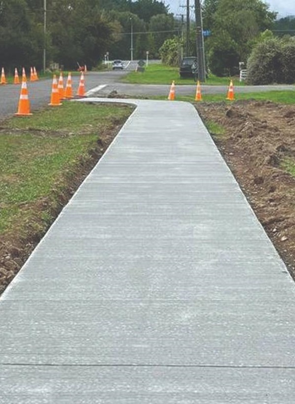 New shared pathway in Shannon linking Graham Street to Vogel Street.