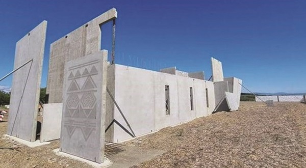 Panels and services are being installed at Waitārere Beach Surf Life Saving Community Facility.