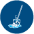 Icon for using a mop or sponge.