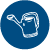 Icon for watering gardens early.