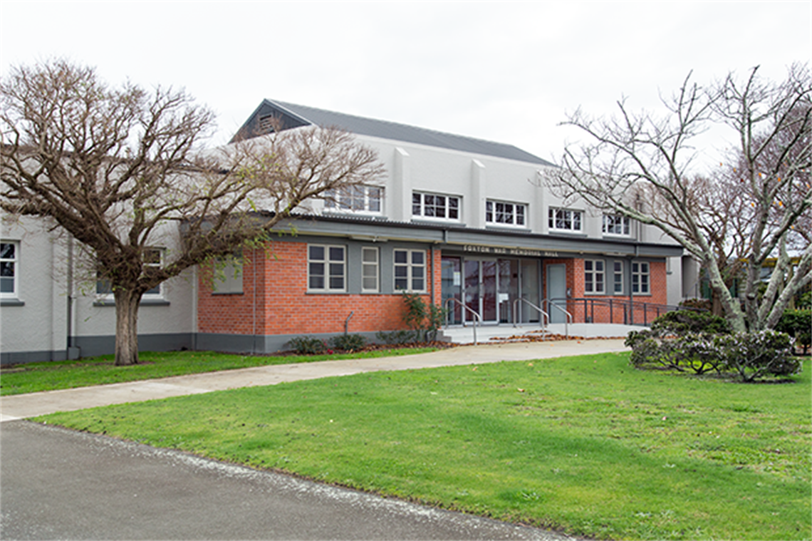 Foxton Memorial Hall.