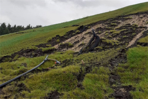 Horowhenua weather event 13 June 2022 - Minor landslip at the Levin Landfill thumbnail image.