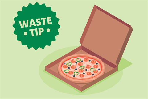 Waste tip - Pizzaboxes.