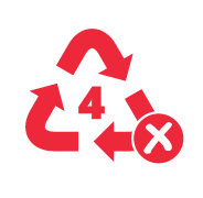 Plastic Number 4: Can't be recycled, Place in your Horowhenua District Council rubbish bag.