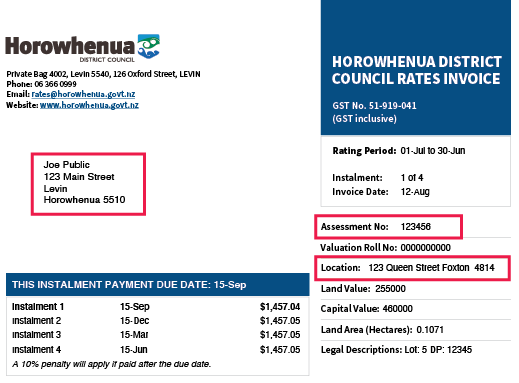 Rates Invoice by email - invoice example.