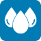 3 Waters Reform icon - Three waters kaitiakitanga.
