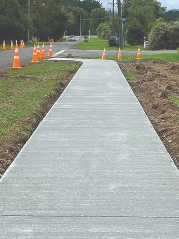 New shared pathway in Shannon linking Graham Street to Vogel Street.